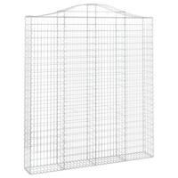 Schanskorf gewelfd 200x30x220/240 cm gegalvaniseerd ijzer - thumbnail