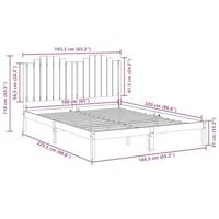 Bedframe extra lang zonder matras massief hout 160x220 cm - thumbnail