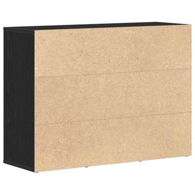 Dressoir 88x30x64 cm bewerkt hout zwart eikenkleurig Dressoir 88x30x64 cm bewerkt hout zwart eikenkleurig