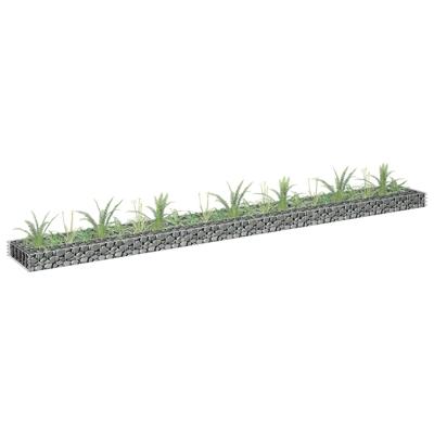 VidaXL Gabion plantenbak verhoogd 270x30x10 cm gegalvaniseerd staal