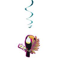 Decoratieswirls Set Toekan Hawaii (2st) - thumbnail