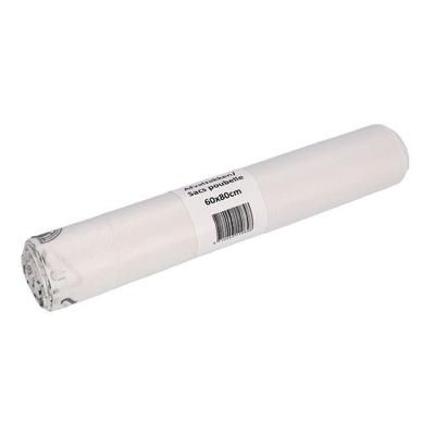 Afvalzak cleaninq 60x80cm recycled t23 60l transp | 20 stuks