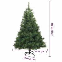 VidaXL Kunstkerstboom met 150 led met standaard groen 120 cm pe en pvc - thumbnail