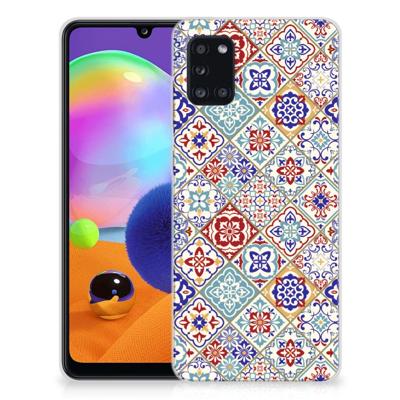 Samsung Galaxy A31 | TPU | Siliconen hoesje | Tiles Color Samsung Galaxy A31 | TPU | Siliconen hoesje | Tiles Color