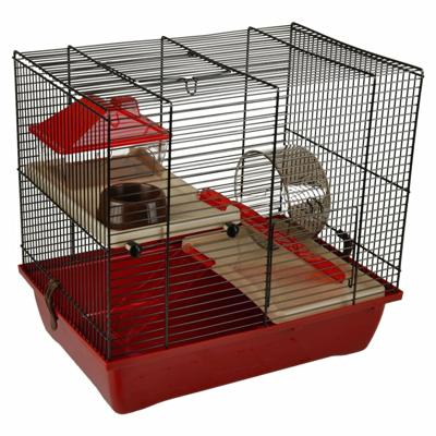 Flamingo hamsterkooi enzo 2 - 41,5 x 28,5 x 38 cm - rood Flamingo hamsterkooi enzo 2 - 41,5 x 28,5 x 38 cm - rood