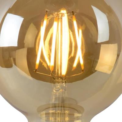 Lucide G95 - Filament lamp - Ø 9,5 cm - LED Dimb. - E27 - 1x5W 2700K - Amber