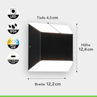 ECO-Light FLOYD 1140110 LED-buitenlamp (wand) LED LED 7.00 W Antraciet - thumbnail