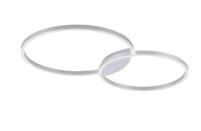 Paul Neuhaus Design plafondlampQ-Kate 2-rings 96cm grijs - 6589-95