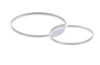 Paul Neuhaus Design plafondlampQ-Kate 2-rings 96cm grijs - 6589-95 - thumbnail