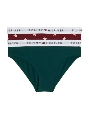 Tommy Hilfiger 2-pak meisjes slips- Zwart/wit - Meisjes onderbroeken