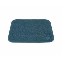 TRIXIE SCHOONLOOPMAT VOOR KATTENBAKKEN PVC BLAUW 45X37 CM - thumbnail