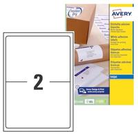 Etiket Avery J8168-25 199.6x143.5mm wit 50 etiketten - thumbnail