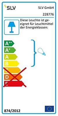 SLV Astina Buitenlamp (wand) Aluminium (geborsteld)
