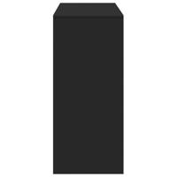 Bartafel met schap 124x46x103,5 cm bewerkt hout zwart - thumbnail