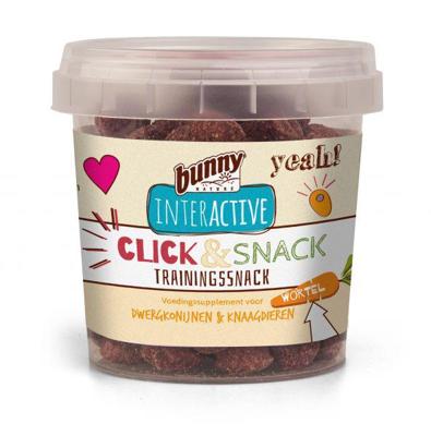 Bunny Crispy Snack Wortel | 25 g | Aanvullend diervoeder voor dwergkonijnen en knaagdieren | De perfecte beloningssnack voor knaagdieren | Slechts 3 ingrediënten | Hersluitbaar