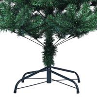 Kunstkerstboom met iriserende uiteinden 240 cm PVC groen - thumbnail