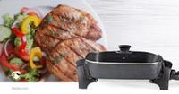 Nedis fcsp110ebk40 elektrische hapjespan 40 cm dik gegoten aluminum body - thumbnail