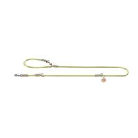 HUNTER Verstelbare hondenriem Malia, kleur: Mint/natuur, soepel touw en robuust leer, 3-voudig verstelbaar, lichtgewicht, duurzaam, moderne look, Made in Germany, maat: 10/200 - thumbnail