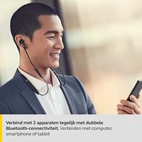 Jabra Evolve 65e In-Ear Headphones – Microsoft gecertificeerde Active Noise Cancelling Bluetooth Oordopjes met Nekband voor Draadloze Gesprekken, Muziek en Trilalarm – zwart - thumbnail