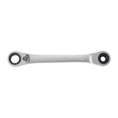 Promat/Tecwerk Multifunctionele ratelringsleutel | 4 in 1 | 10 / 13 / 17 / 19 mm | 12-KT. lengte 220 mm | aantal tanden 72 - 4000821481