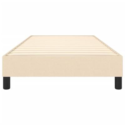 Boxspringframe stof crmekleurig 90x200 cm Boxspringframe stof crmekleurig 90x200 cm