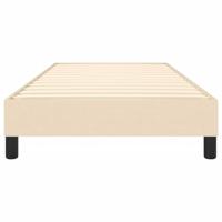 Boxspringframe stof crmekleurig 90x200 cm - thumbnail