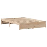 Bedframe zonder matras massief grenenhout 135x190 cm - thumbnail