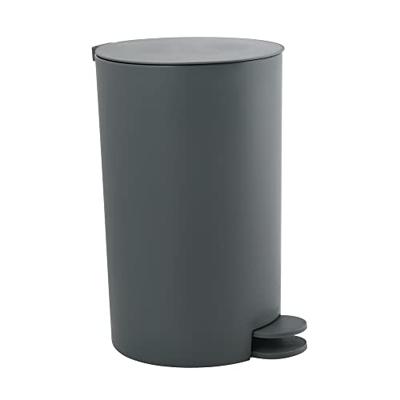 MSV kleine Pedaalemmer - donkergrijs - 3L - 15 x 27cm