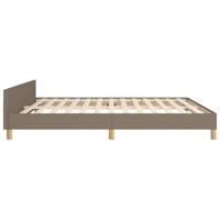 Bedframe zonder matras stof taupe 160x200 cm - thumbnail
