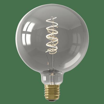 LED volglas Flex Filament Globelamp 220-240V 4W 136lm E27 G125, Titanium 1800K Dimbaar - Calex