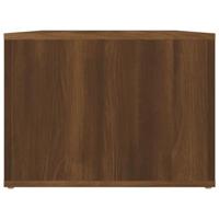 Salontafel 80x50x36 cm bewerkt hout bruineikenkleurig - thumbnail