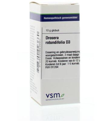 VSM Drosera rotundifolia D3 (10 gr) VSM Drosera rotundifolia D3 (10 gr)