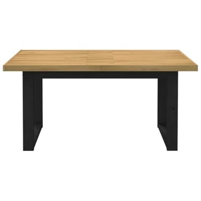 Eettafel NOAIN U-vormige poten 160x90x75 cm massief hout