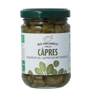 Bio Organica Italia Kappertjes in azijn bio 140 Gram