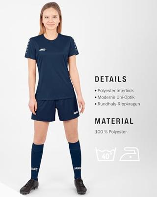 JAKO 4233D Shirt Team Km Dames - Navy - 36