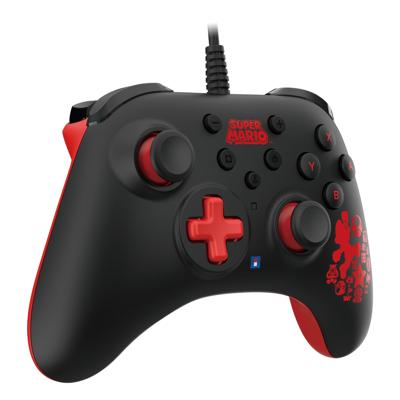 Hori Wired Controller Turbo - Mario Black & Red