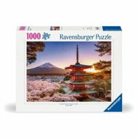 Ravensburger legpuzzel kersenbloesem bij fuji berg, 1000st. - thumbnail