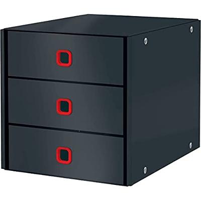 Leitz Click & Store Cosy ladenblok, 3 laden, grijs
