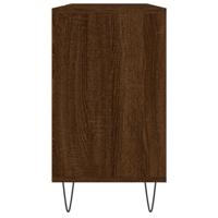 Badkamerkast 80x33x60 cm bewerkt hout bruineikenkleurig - thumbnail