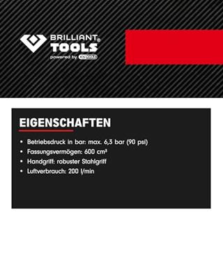 Brilliant Tools BT160710 Perslucht-staafslijperset 16 onderdelen