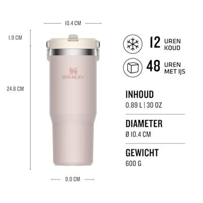 STANLEY - The Iceflow - Flip Straw tumbler 0,89l Rose Quartz