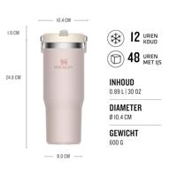 STANLEY - The Iceflow - Flip Straw tumbler 0,89l Rose Quartz - thumbnail