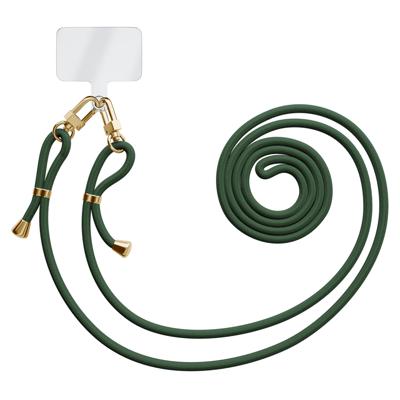 Universeel telefoonkoord met dubbele sluiting - Donkergroen Universeel telefoonkoord met dubbele sluiting - Donkergroen