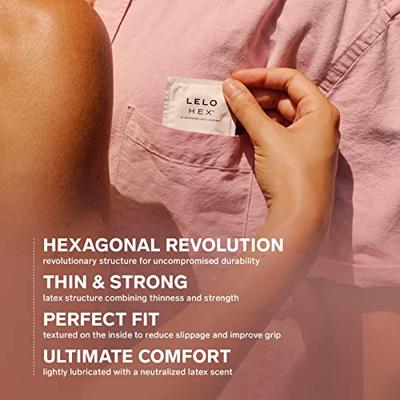 Lelo HEX Condooms (doosje 3 Condooms)