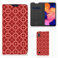 Samsung Galaxy A10 | Hoesje met Magneet | Batik Rood - thumbnail