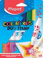 Maped color&apos;peps duo stamp viltstiften 8 stuks - thumbnail