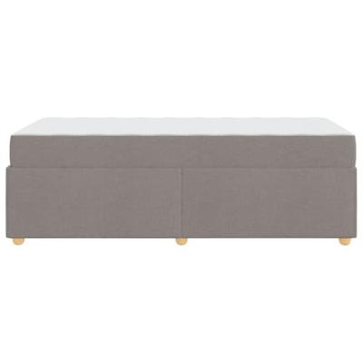 Bedframe met matras Taupe 90 x 190 cm Pocketveren