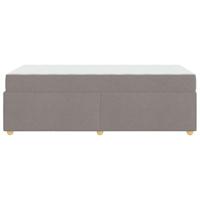 Bedframe met matras Taupe 90 x 190 cm Pocketveren - thumbnail