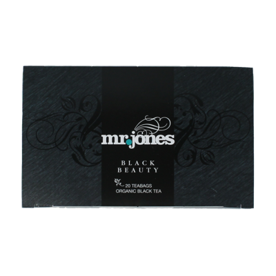 Mr. Jones Black beauty zwarte thee bio 20 Zakjes