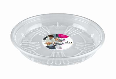 Uni-schotel rond 33 cm transparant elho - Elho Uni-schotel rond 33 cm transparant elho - Elho